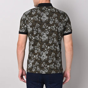 OEM vente en gros 2025 dernier design hommes 100% polyester sublimé pour polos nouveau style tissu imprimé motif tenue décontractée - Product Image 2