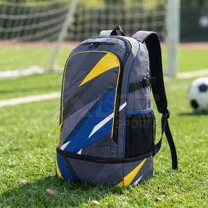 Sac à dos de sport en nylon imprimé sur mesure, sac de football, capacité 50-70L, plusieurs compartiments zippés pour équipement de football, vêtements et accessoires - Product Image 6