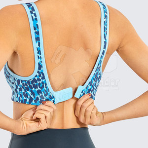 Soutien-gorge de sport pour femme sur mesure, à maintien élevé, avec logo frontal, en Spandex/Nylon, respirant et écologique, fabriqué au Pakistan - Product Image 5