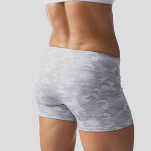 Short de course à séchage rapide taille haute pour femme nouvelle mode grande taille Logo personnalisé respirant lavé de haute qualité-Fourniture en gros - Product Image 2