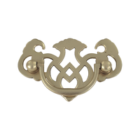 Poignée de tirage décorative en laiton antique pour tiroir et armoire, quincaillerie de mobilier moderne, poignée de coffre au look classique, haute qualité