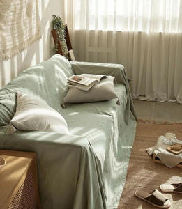 Best Quality Customizable 100% Cotton <b>Sofa</b> Bed Set Washable Bedspread Slipcover <b>Throw</b> Blanket for Home Bedding Decor Living Room - Product Image 1