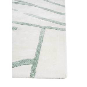 Tapis classique en viscose tufté à la main, blanc ivoire, motif abstrait rayé, épaisseur 10 mm, rectangulaire, pour salon domestique PTPV-7065 - Product Image 4