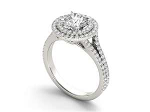 Joyería Boda Compromiso 18K Oro 2ct Corte Redondo Quilate VVS EF Color Lab Grown Diamond Ring - Product Image 2