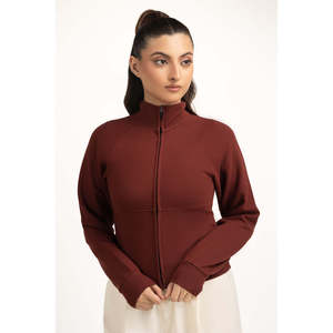 Haut tricoté ajusté pour femme, style simple, respirant, décontracté, à manches longues, tricot de mode, OEM ODM, marque privée, vente en gros - Product Image 3