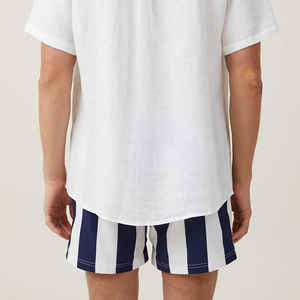 Short de sport de course à pied vintage à séchage rapide en velours côtelé personnalisé pour hommes avec fermeture à cordon de serrage de poche - Product Image 4