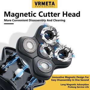 Cabezal de Repuesto para Afeitadora Eléctrica Impermeable, Recortadora Rotativa de Lámina para Cara, Cuerpo y Barba, con Clasificación IPX7 para Uso en Autocaravanas - Product Image 3