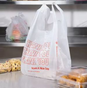 HDPE Blanco Azul Rojo Camiseta Bolsa de plástico Envasado de alimentos Chaleco Portador Bolsas de plástico Camiseta Bolsa de compras de HM Export Co Vietnam - Product Image 5