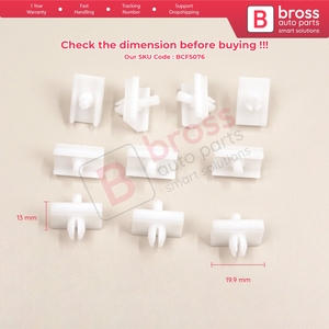 BCF5076 10 Pieces Door Body Trim Moulding <b>Clamp</b> <b>Clips</b> for 5 Series E34 Alpina B10 1987-1995 4/5 Door 51131946258 - Product Image 6