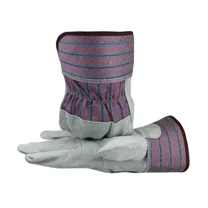皮革加拿大索具手安全工业准备产品花园手套建筑手套通用处理手套