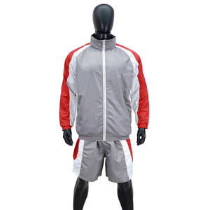 Nouveau survêtement pour homme 2025, design personnalisé, couleur noire, coupe-vent en polyester/nylon, taille plus, respirant, séchage rapide, veste zippée et short - Product Image 2