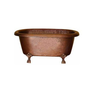 Prix minimal Baignoire autoportante en métal au design antique pour salle de bain de luxe Baignoire en cuivre de haute qualité à vendre - Product Image 5