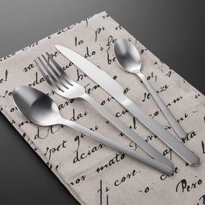 Juego de cubiertos de lujo para uso en el hogar, vajilla de acero inoxidable con acabado de aluminio y Metal, artículos de tamaño personalizado, gran oferta - Product Image 6