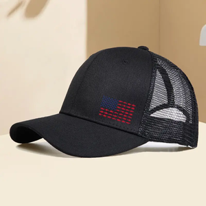 Sombrero de camionero de malla, gorra de tela de punto ligera para todas las estaciones, sombreros de hip-hop con protección solar unisex - Product Image 1