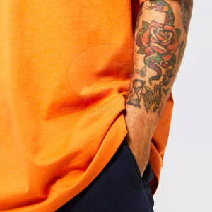 Camisetas Extra Grandes de Alta Calidad para Hombre, Camisetas Lisas de Algodón, Corte Holgado, para Impresión, Venta al por Mayor - Product Image 6