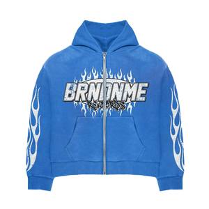 Winter Sports Training Running Gym Workout Custom Printed Fashionable Two-Piece Sets Hoodie <b>Trouser</b> Tracksuits 100% Cotton - Product Image 5