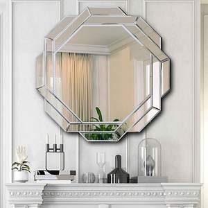 Miroir suspendu argent rétro de haute qualité vente miroir mural de forme personnalisée argent gris marron 3mm 4mm 5mm haute qualité grand - Product Image 4