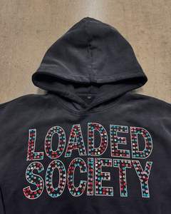 Pull à capuche en coton personnalisé pour hommes, sweat-shirt à capuche brodé avec logo et strass, motif uni, hiver Streetwear, sweat-shirt à capuche délavé - Product Image 6