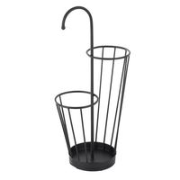 Porte-parapluie en métal résistant à la rouille avec beau travail artisanal adapté aux entrées extérieures couvertes de porche et de patio