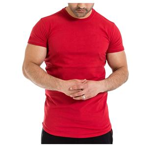 Custom Men's Short-Sleeve Compression Gym T-Shirt Athletic Workout Clothing for Running Made of Polyester/Cotton - Product Image 1