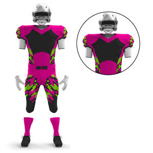 Maillot de football américain à manches courtes de style unique pour hommes, ensemble uniforme grande taille respirant avec caractéristiques supérieures - Product Image 4