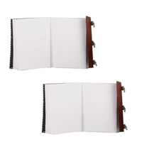 Grand carnet en cuir médiéval avec pierres de cristal des sept chakras, gaufrage, toucher réel, fait main, 22x14, pour bureau et poésie