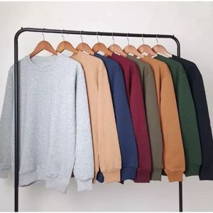 เสื้อสเวตเตอร์สำหรับผู้ชายผ้าฝ้าย330gsm แขนยาวผ้าฝ้าย100% โลโก้ได้ตามต้องการ - Product Image 1