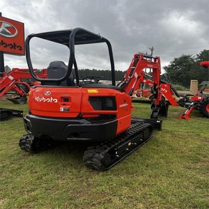 Miniexcavadora compacta Kubota KX033-4, máquina de cadenas con sistema hidráulico eficiente para trabajos de paisajismo, agricultura y construcción. - Product Image 1