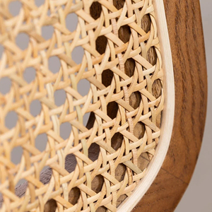 เก้าอี้รับประทานอาหารกลางแจ้งทันสมัย ทำจากไม้สัก พร้อมหวาย คุณภาพดีที่สุด สำหรับห้องรับประทานอาหารและห้องนั่งเล่น - Firna - Product Image 5