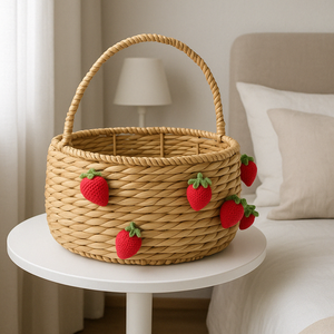 Eco Fraise Jacinthe D'eau Décoration Meilleur Prix pour Enfants Jouet Enfants Chambre Panier De Rangement - Product Image 1