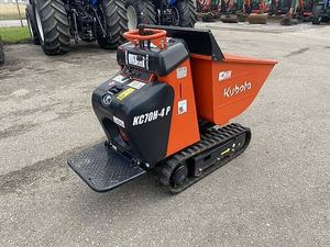 Mini-dumper sur chenilles Kubota KC70H-4, transporteur compact sur chenilles, capacité de charge de 700 kg avec basculement hydraulique pour la construction et l'aménagement paysager - Product Image 6