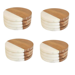 ถาดรองแก้วทำจากไม้และเรซินแผ่นรองแก้วสั่งทำได้เองสินค้าตกแต่งจำนวนมากผู้ผลิตจากอินเดีย - Product Image 6