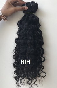 Extensiones de cabello rizado natural brasileño de la mejor calidad 100% sin procesar Remy Virgen cutícula alineada visón precio al por mayor India - Product Image 5