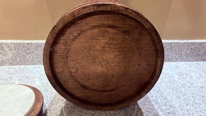 Seau à glace vintage en bois avec poignée et couvercle pour bar à domicile, réception de fête, décoration rustique et refroidissement des boissons en provenance d'Inde - Product Image 5