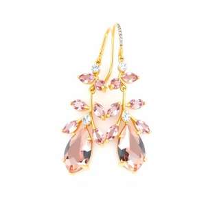 Argent Sterling 925 Plaqué Or 18k Bijoux Vintage Faits à la Main Argent Sterling 925 Rose Naturel - Product Image 3