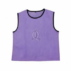 Custom Grey Floorball Training Bibs Breathable Polyester Mesh Scrimmage <b>Vest</b> for Team Sports Adults Youth pinnie - Product Image 2