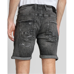 Novedad de verano, pantalones vaqueros cortos rasgados para hombre, pantalones cortos de algodón con parche de agujero de calle alta a la moda, pantalones cortos de mezclilla informales de talla grande, ropa para hombre - Product Image 5