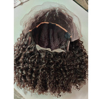 Meilleures perruques vierges indiennes Remy brutes non traitées 100% perruques de cheveux de temple Perruques indiennes à dentelle complète à cuticules alignées Vendeur de dentelle brun clair