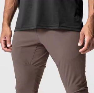 กางเกงผู้ชายใส่สบาย ผ้าฝ้าย 100% ยืดหยุ่น ทรงหลวม สไตล์ลำลอง น้ำหนักปานกลาง ซิปซ้าย ป้องกันรอยยับ รับสกรีนโลโก้ตามแบบ - Product Image 4