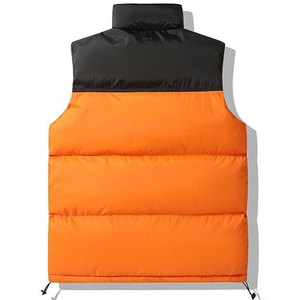 OEM Fashionable Breathable Washed Waterproof Woolen Casual Outdoor Padded Waistcoat Winter Reversible Custom <b>Puffer</b> Vest - Product Image 6