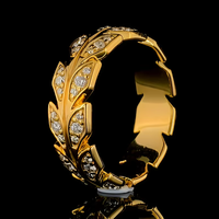 Vala Brothers Anneau segmenté torsadé à charnière en or massif 18K pour femme, style ethnique, piercing clicker pour hélix et daith, avec diamant de laboratoire