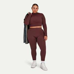 Trendy Leggings Wholesale Bulk Buy Custom Logo Seamless High Waist Yoga Pants Compression Gym <b>Tights</b> Best Price - Product Image 5