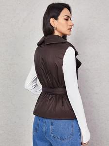 <b>Top</b> Trending Women Sleeveless Puffer Jacket OEM New Arrival <b>Top</b> Quality Windproof Puffer Jacket with Custom Logo - Product Image 6