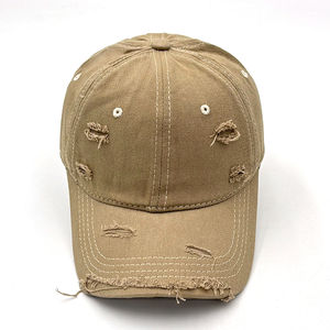 Chapeaux de papa vintage en détresse avec logo personnalisé casquettes de baseball en coton uni de haute qualité casquettes en jean pour hommes pour femmes style ajusté imprimé - Product Image 3