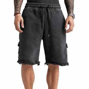 OEM Sublimation <b>Sweat</b> <b>Shorts</b> <b>Men</b> Drawstring Waist Fleece <b>Shorts</b> <b>Mens</b> 450 GSM Workout Printed <b>Shorts</b> <b>Men's</b> - Product Image 4