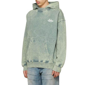 Offre Spéciale pas cher prix hommes Basics acid wash sweats à capuche meilleure qualité à manches longues produit de qualité supérieure à capuche - Product Image 3