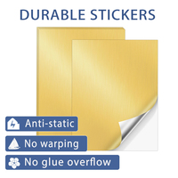 Papier autocollant brillant doré A3 imprimable antistatique et imperméable de haute qualité LIZHENG pour imprimante laser, usage personnel