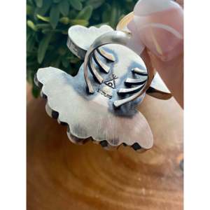 Anillo Bohemio de Moda Reginald Yazzie Kingman con Turquesa y Plata de Ley, Talla 9, Regalo Perfecto, Joyería - Product Image 5