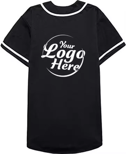 Jersey atlético para hombre, cárdigan de manga corta, camiseta de béisbol, transpirable y holgada, teñido liso, precio a granel, Camisa cómoda - Product Image 1