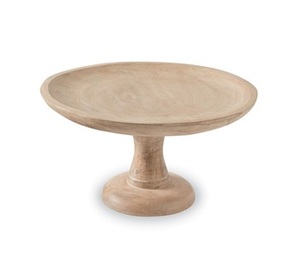Low Round Shape Bamboo Wood <b>Cake</b> Display <b>Stand</b> Latest Design Brown Teak Wood Elegant Food Dessert <b>Stand</b> for Wholesale Supply - Product Image 3